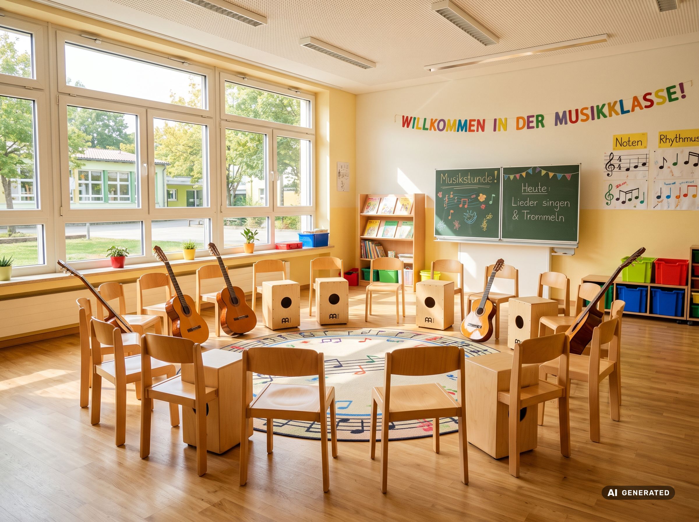 Nur ein Raum nötig – Musik-AG an der Grundschule
