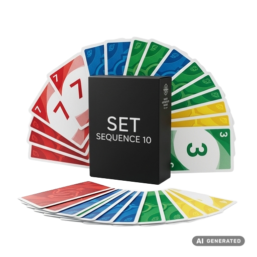 Kartenspiel „SET Sequence 10" als Beispielgeschenk aus der Schatzkiste